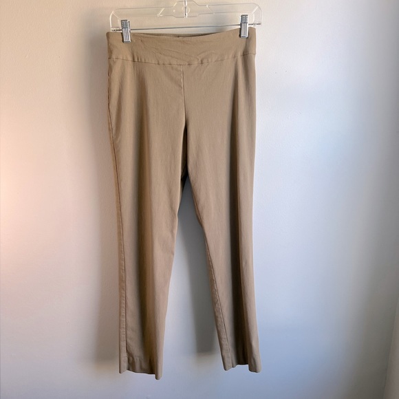 Krazy Larry Size 6 Stretch Cropped Taupe Women’s Pants Retail $119.00 - Picture 2 of 6